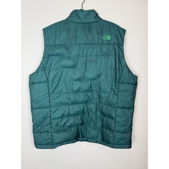 The North Face Vest Mens 2XL Green Aconcagua Down 550 Fill Puffer Full Zip XXL - Picture 6 of 13